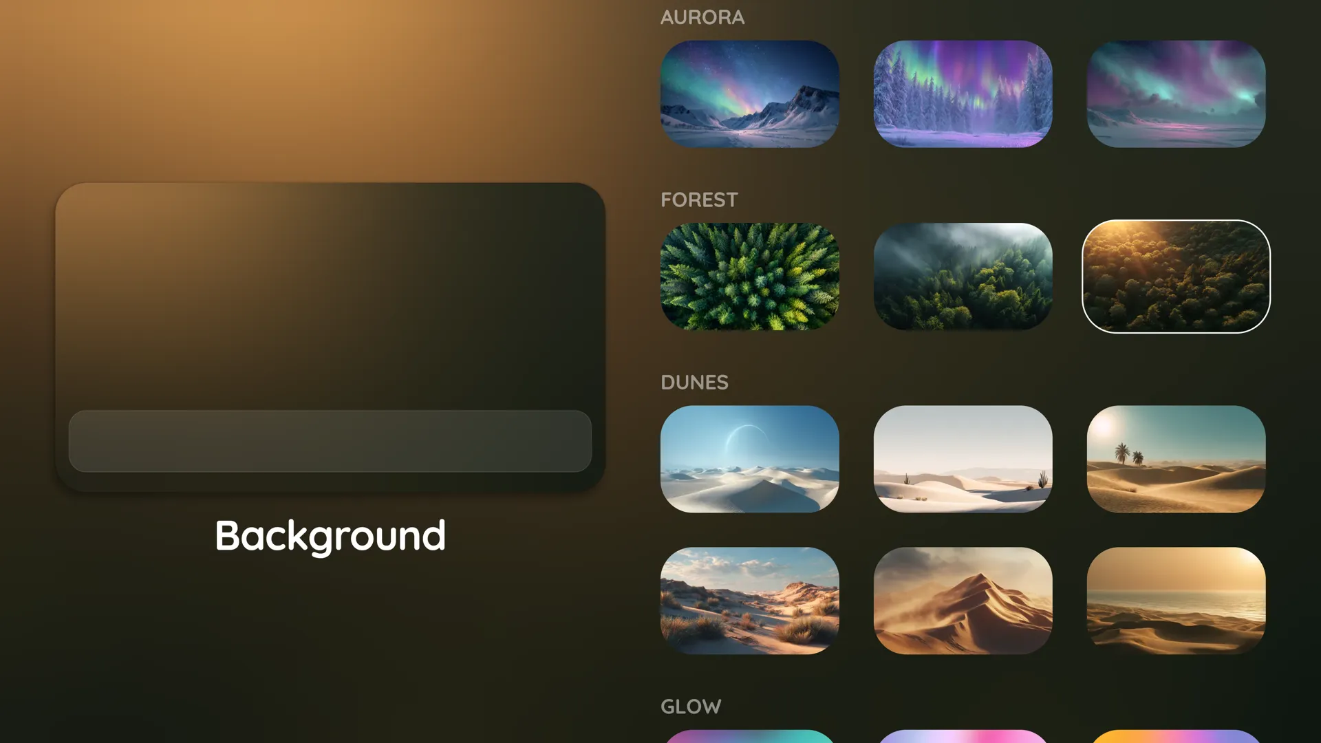 ChillHub customization settings